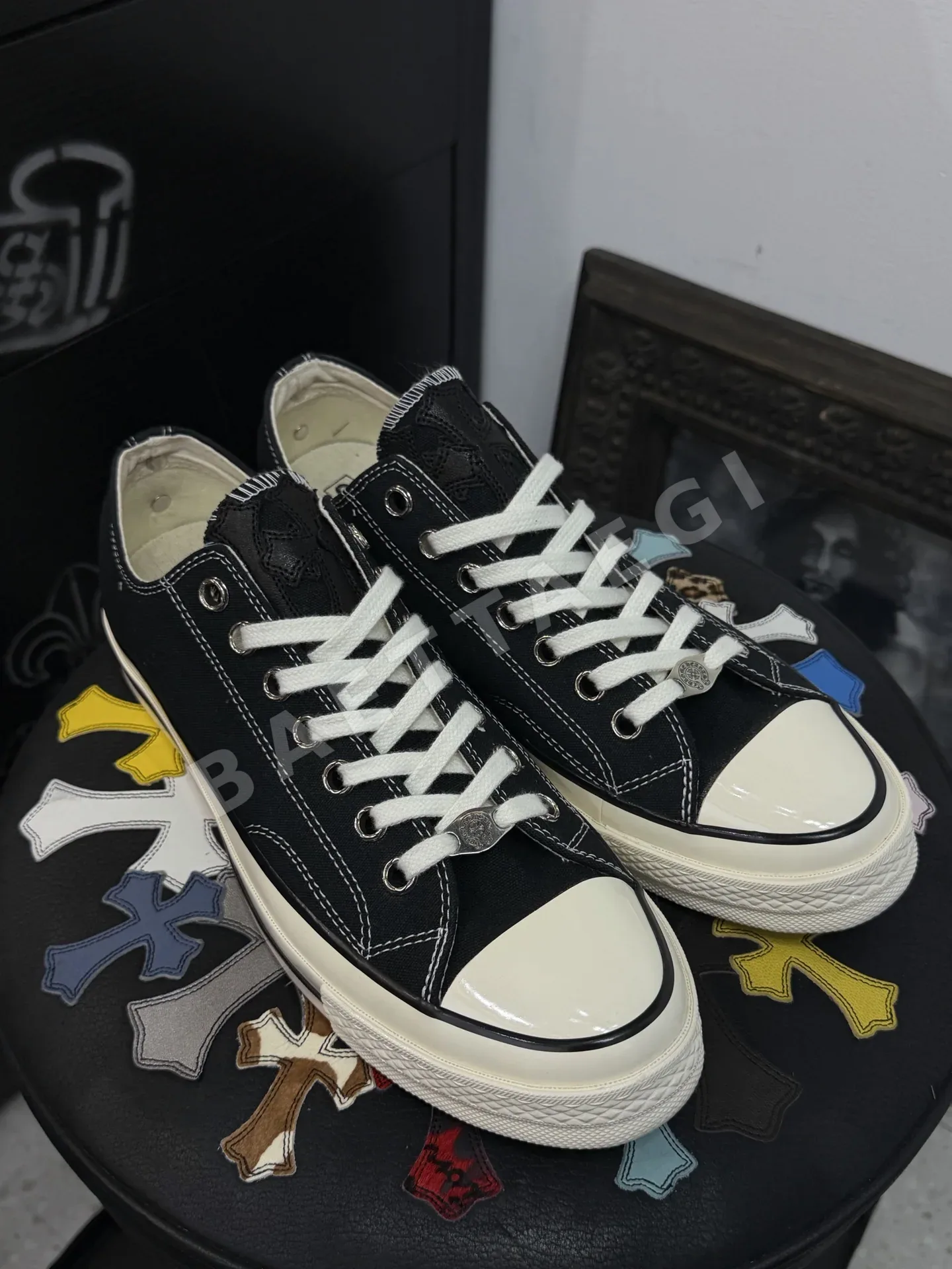 크롬하츠 스니커즈 Black 블랙 패치 상세 이미지 2