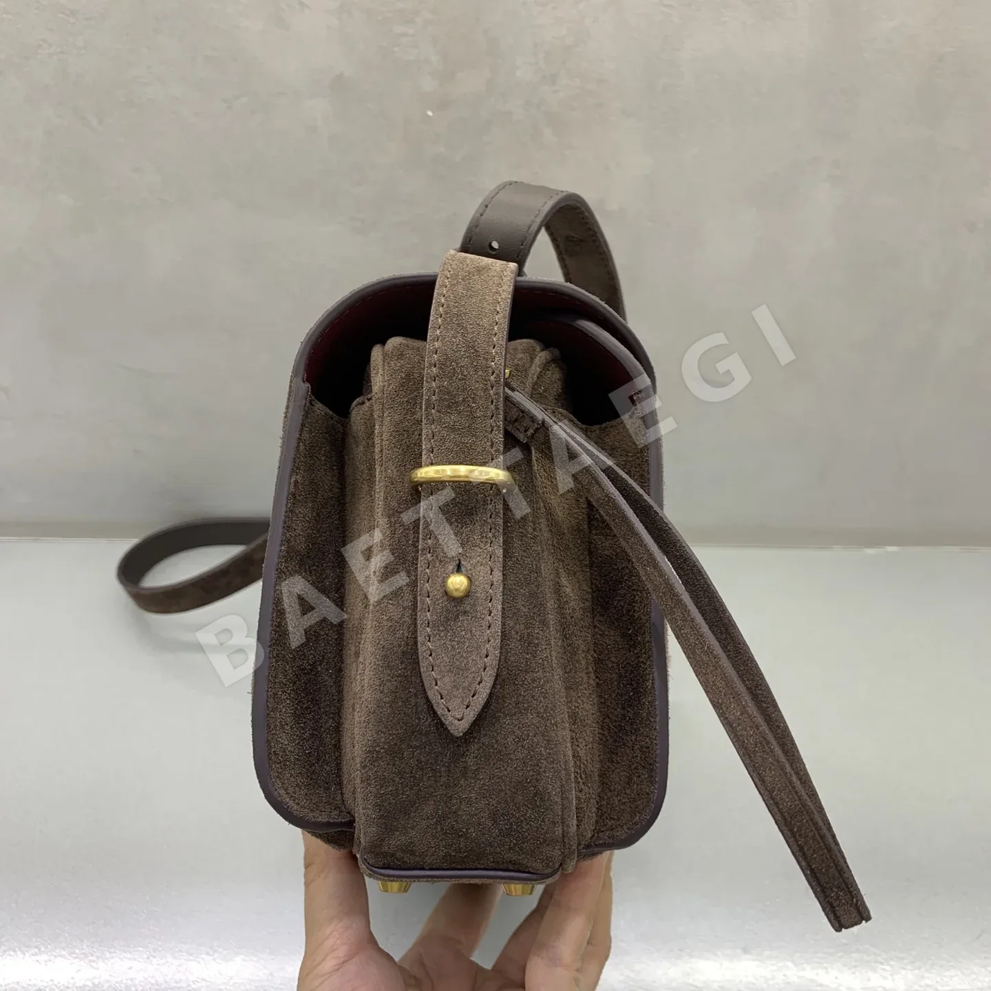 발렌시아가 LE 7 프로스트 다크 브라운 가방 상세 이미지 3