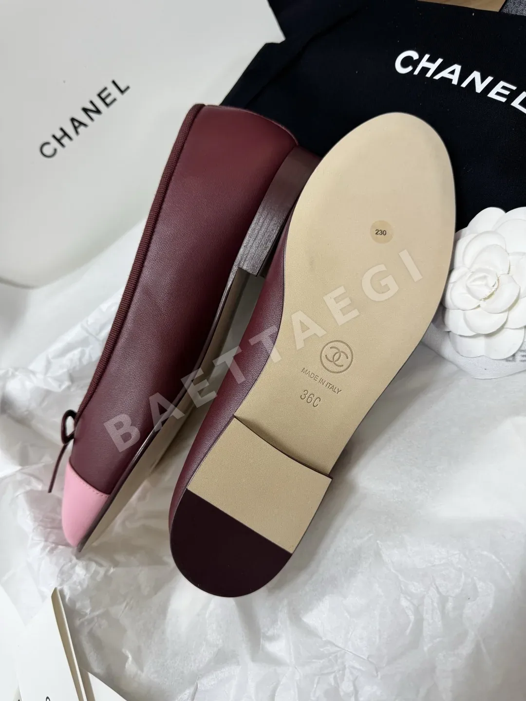 샤넬 플랫 램스킨 더블 C 로고 상세 이미지 7