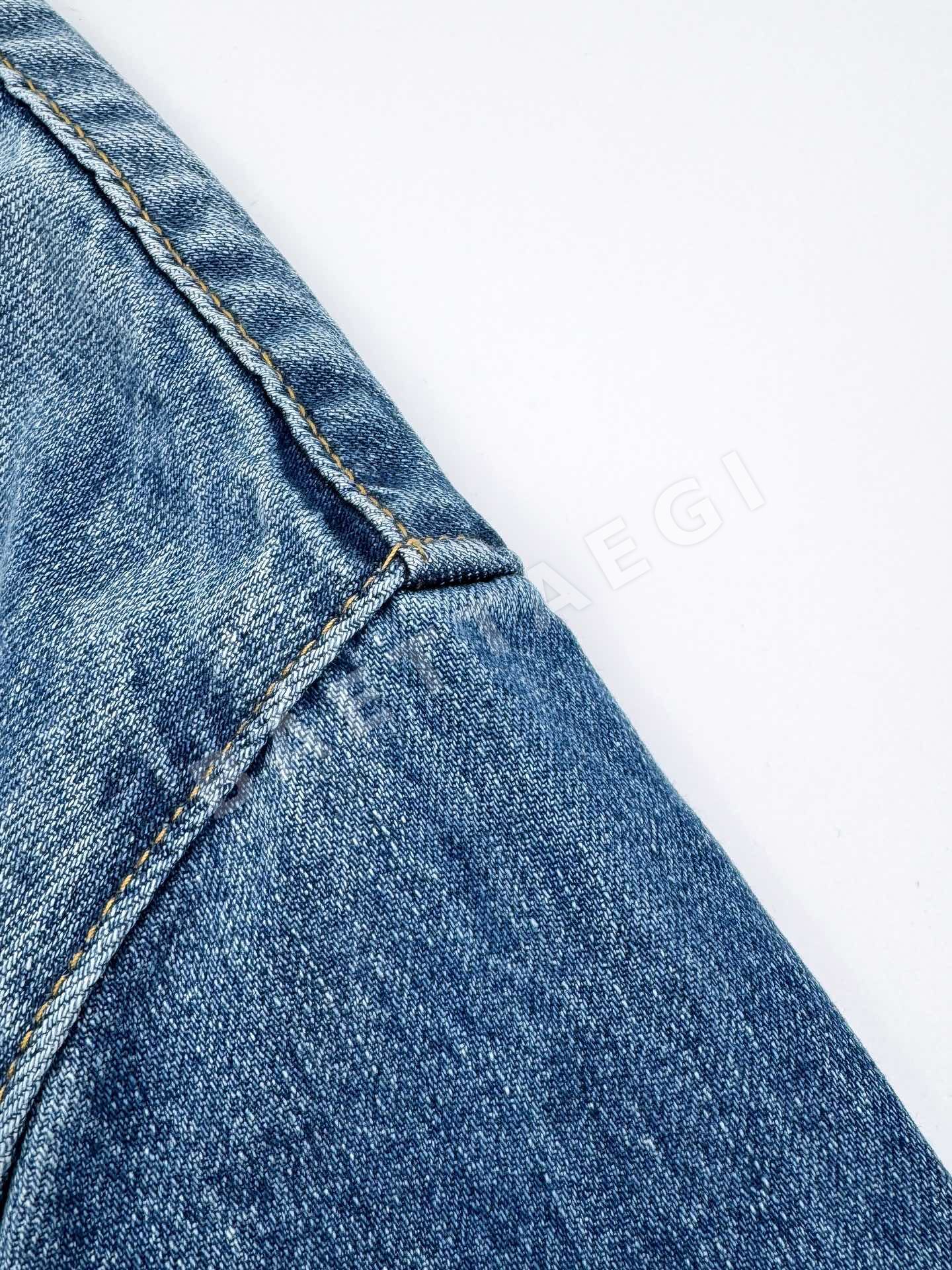 로에베 아나그램 데님 남성 반팔 셔츠 상세 이미지 5