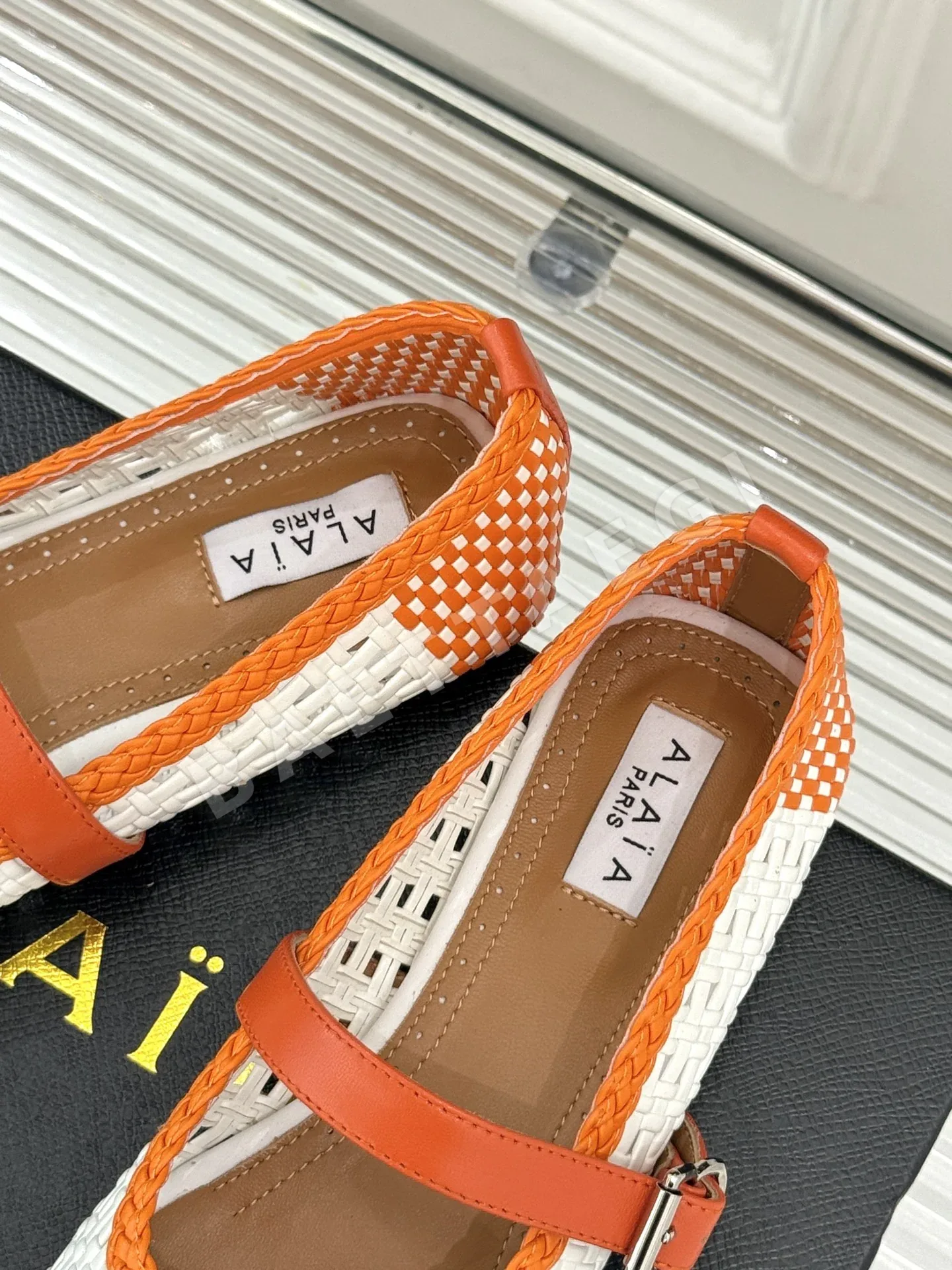 알라이아 투각짜임 메리제인 슈즈 상세 이미지 8
