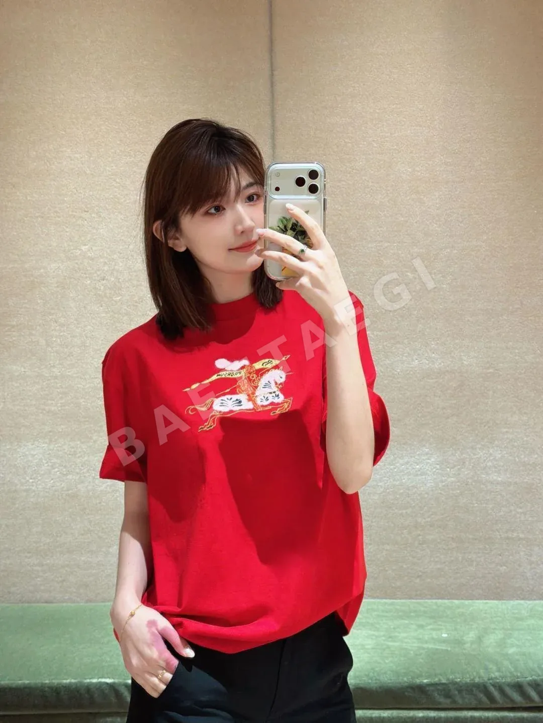 버버리 플리스 크루넥 반팔 상세 이미지 37