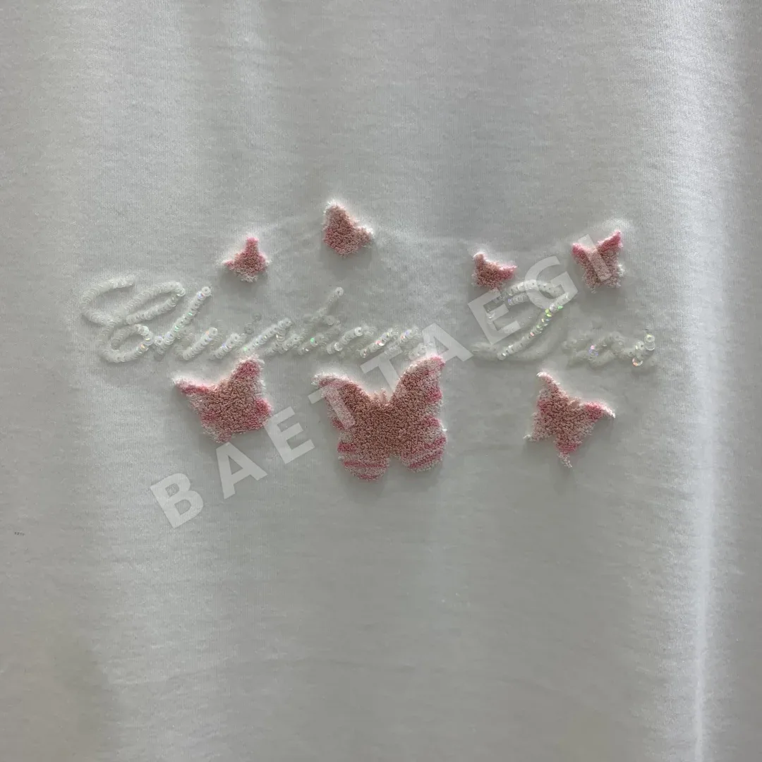 디올 칫솔 자수 반팔 티셔츠 상세 이미지 5