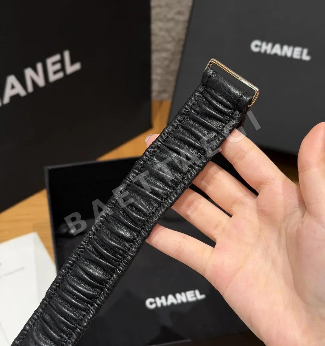 샤넬 플리츠 고무 벨트 30mm 상세 이미지 6