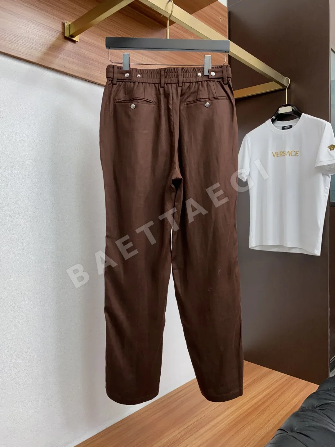 로로피아나 남성 린넨 스트레이트 바지 상세 이미지 8