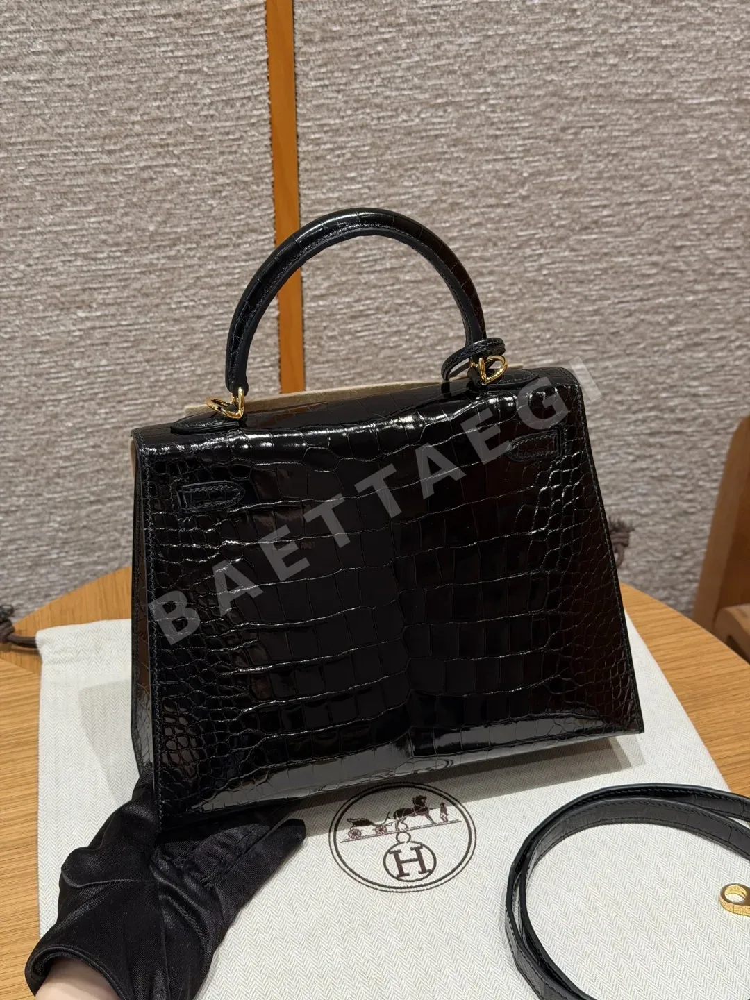 에르메스 켈리 악어가죽 가방 상세 이미지 2