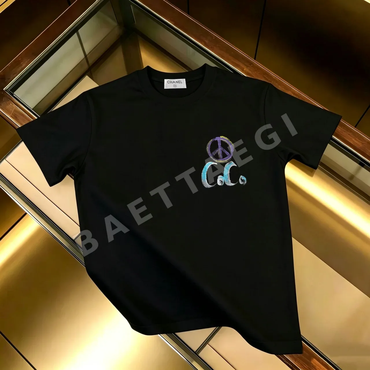 샤넬 여성 코튼 반팔 티셔츠 86873