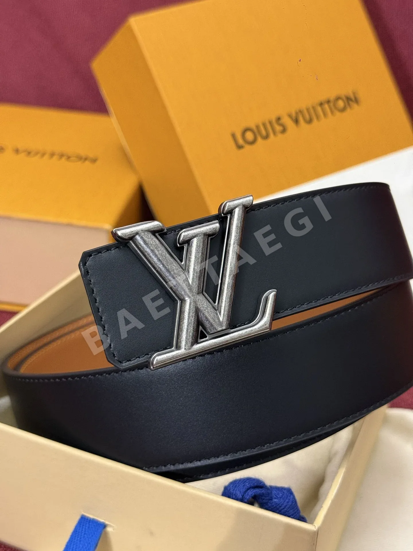 루이비통 다미에 LV 리버시블 벨트 상세 이미지 6