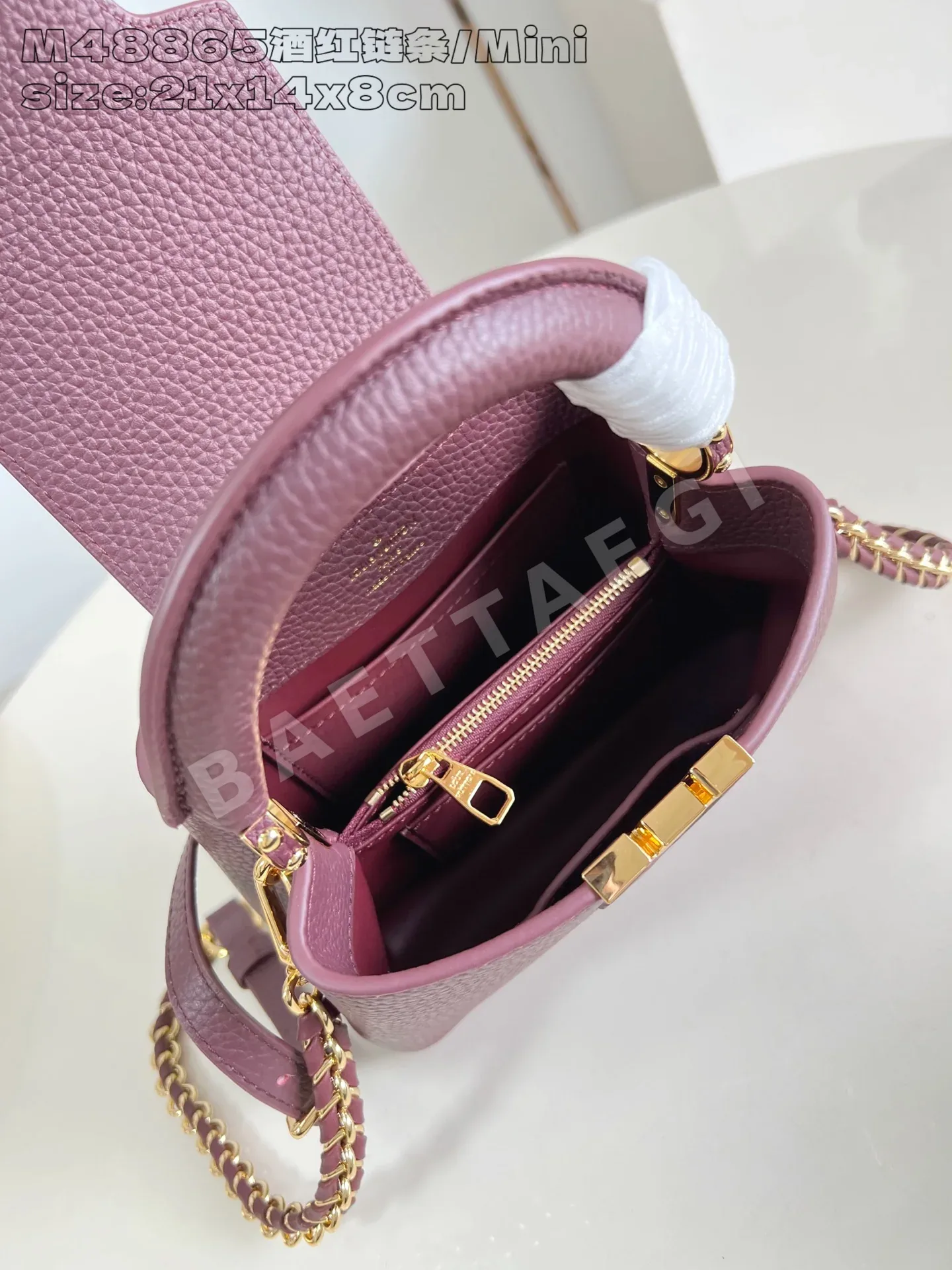 루이비통 카푸신 미니 핸드백 M48865 상세 이미지 8