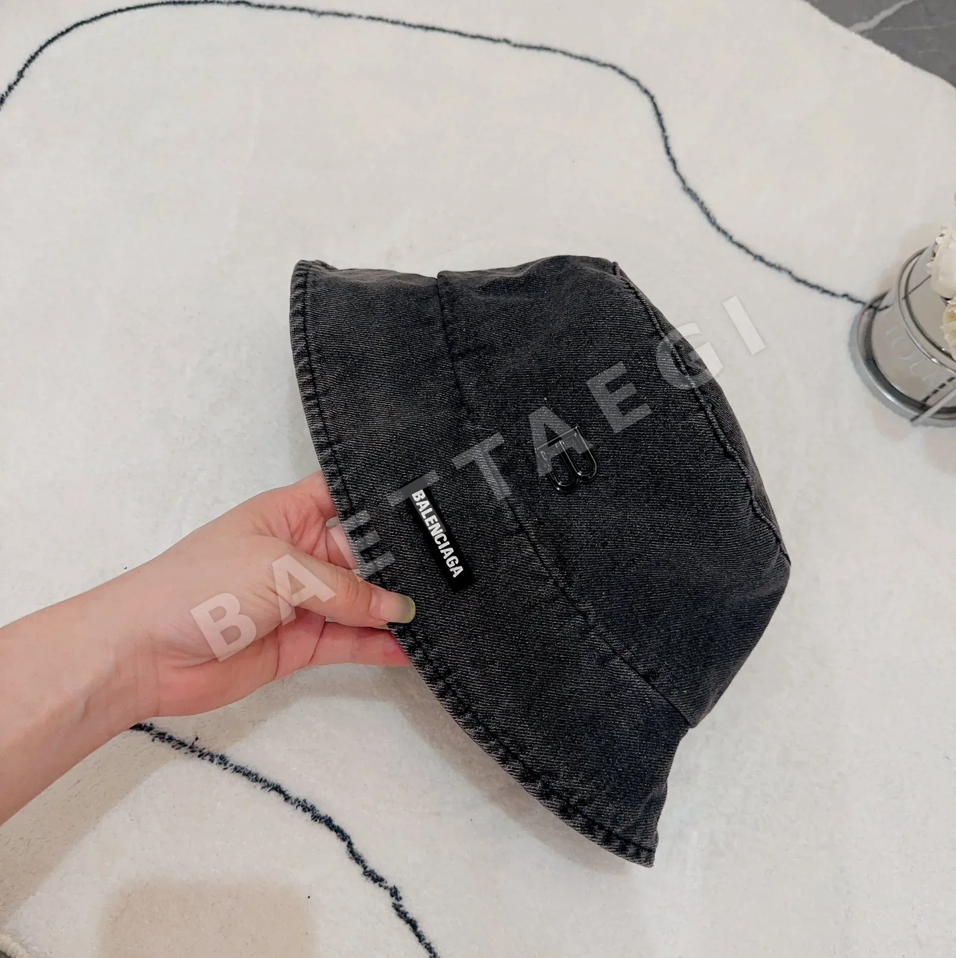 발렌시아가 데님 버킷 햇 모자 상세 이미지 5