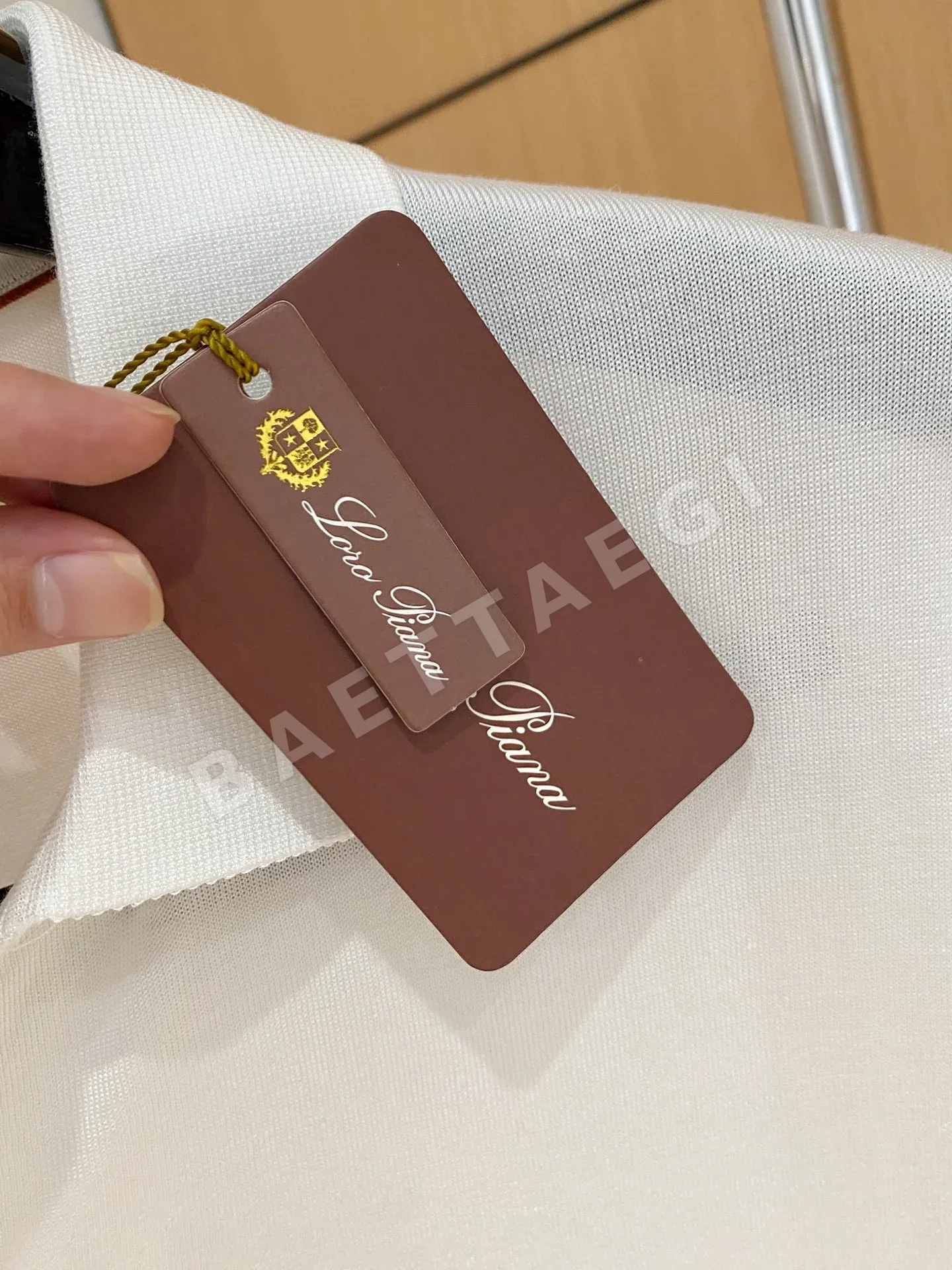 로로피아나 아세테이트 텐셀 혼방 남성 반팔 티셔츠 상세 이미지 5