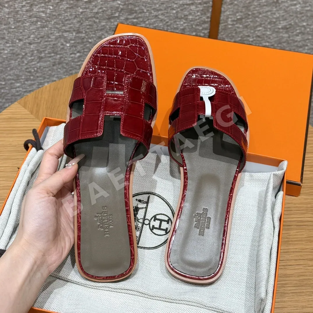 에르메스 오란 악어가죽 샌들 상세 이미지 6