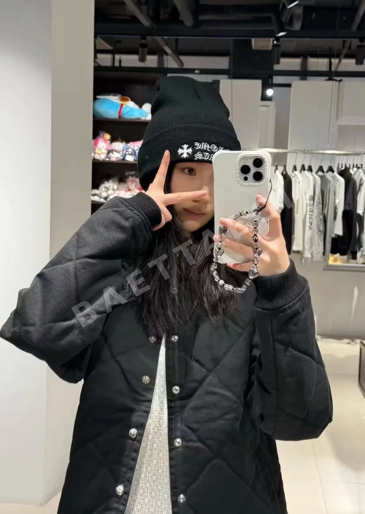 크롬하츠 다이아몬드 패턴 다운 자켓 상세 이미지 4