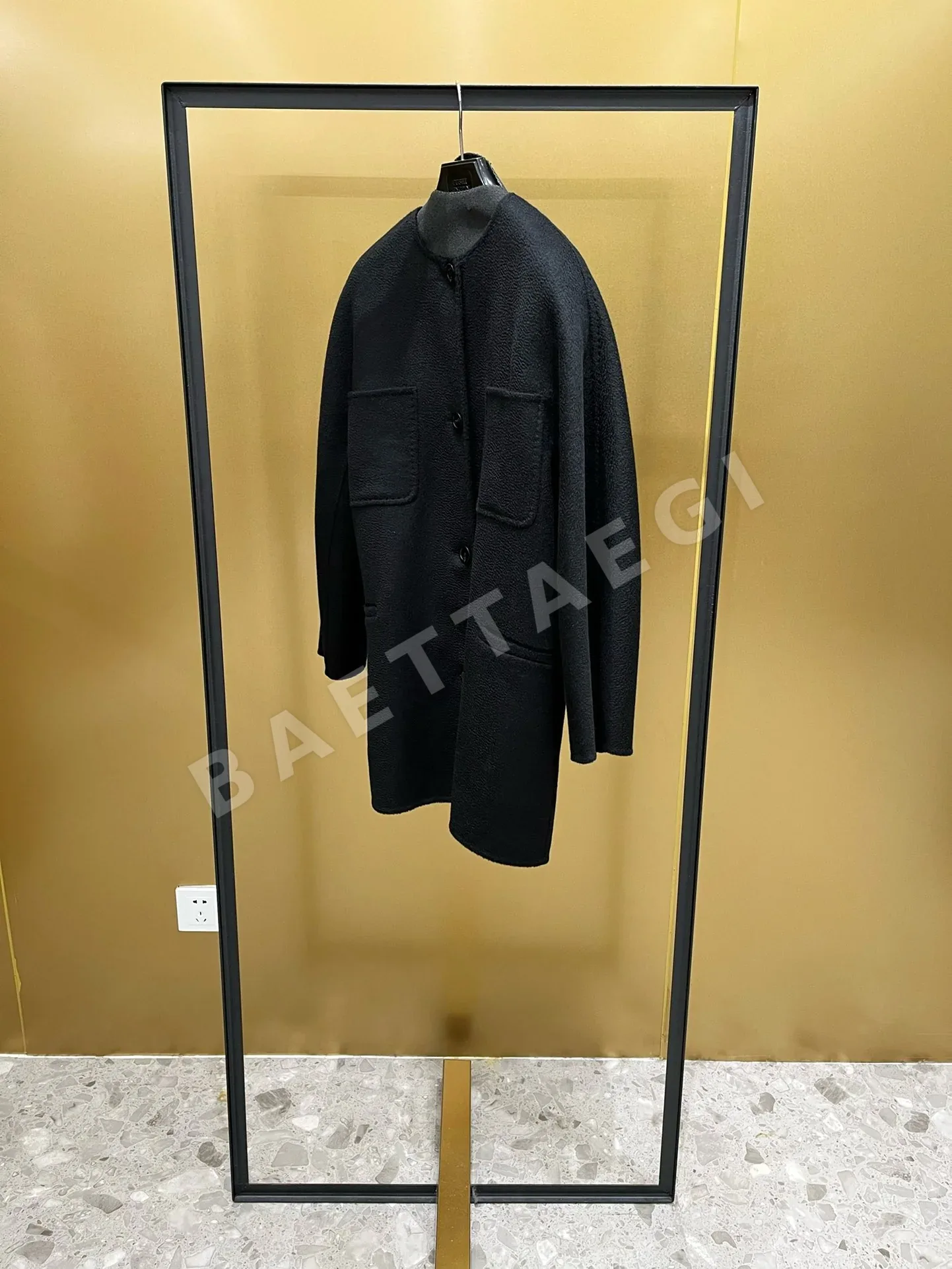막스마라 알바타 캐시미어 라운드넥 숏 코트 자켓 상세 이미지 4
