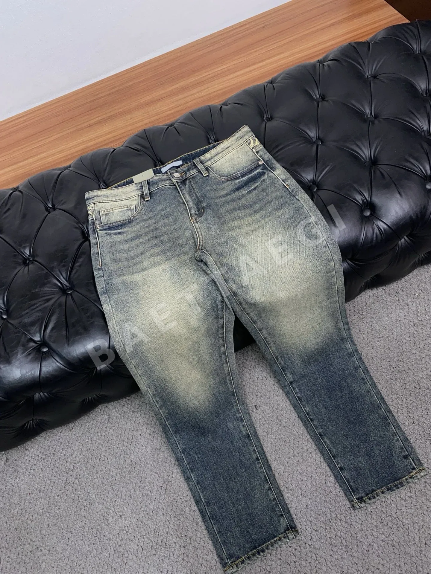 디올 슬림 핏 스트레치 남성 바지 상세 이미지 6