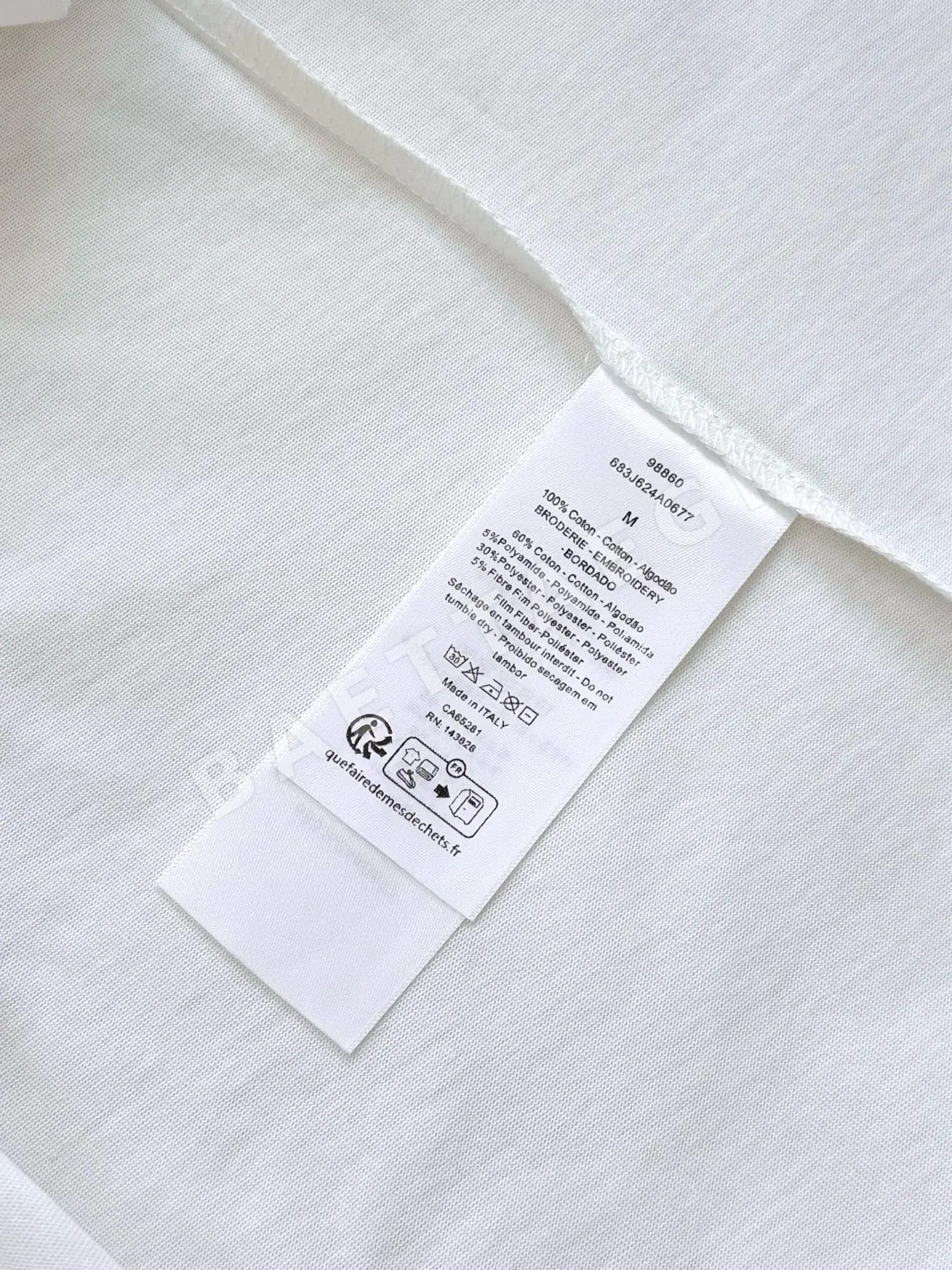 디올 CD 로고 자수 반팔 티셔츠 상세 이미지 9