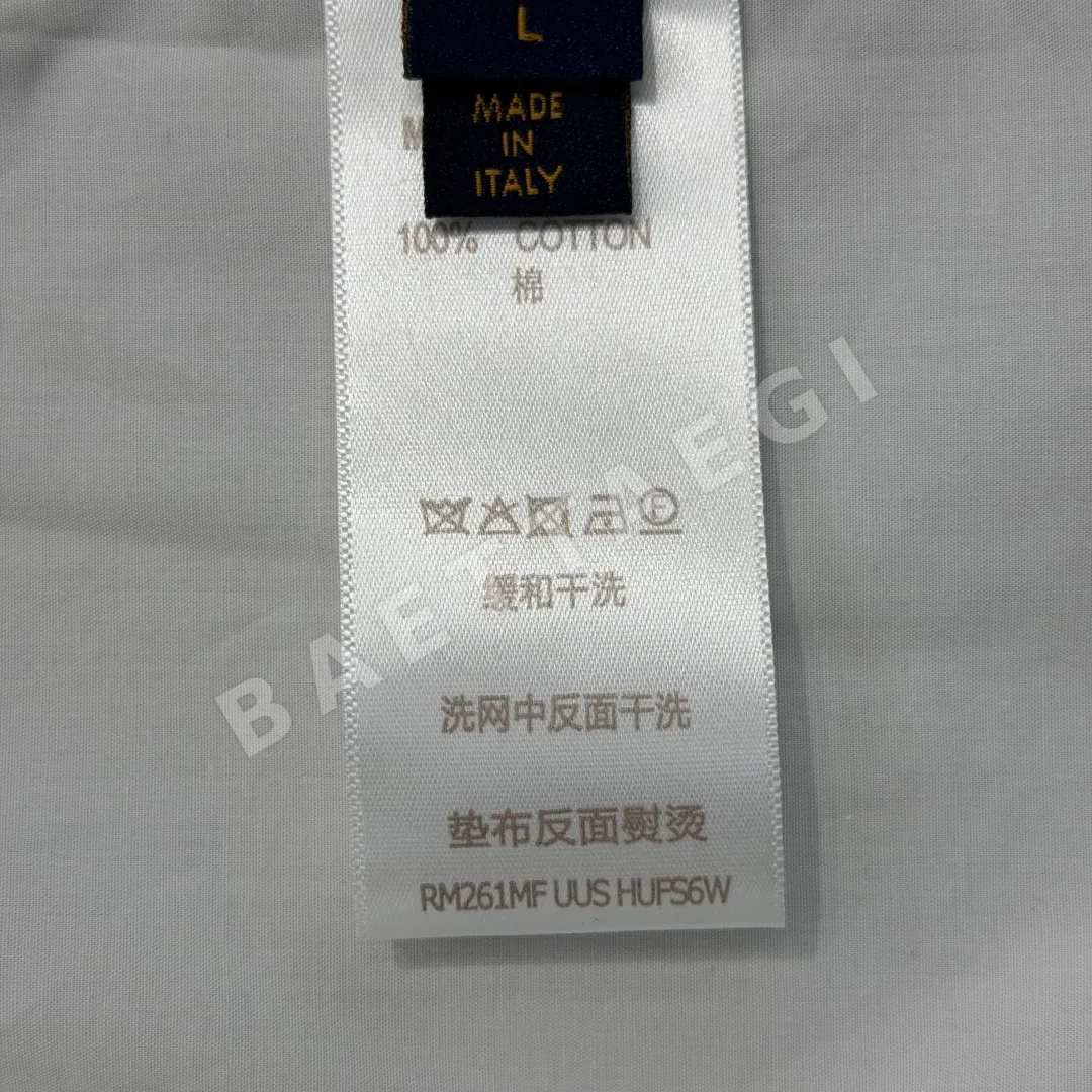 루이비통 LV 로고 코튼 긴팔 셔츠 상세 이미지 9