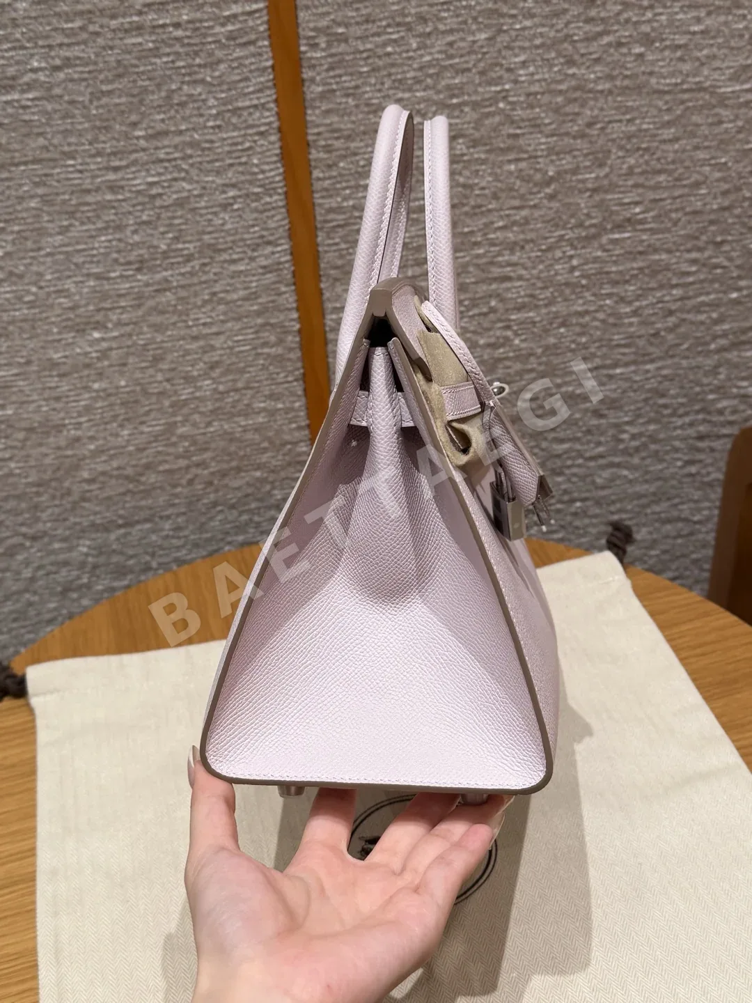 에르메스 버킨 25 앱송 가죽 가방 상세 이미지 3