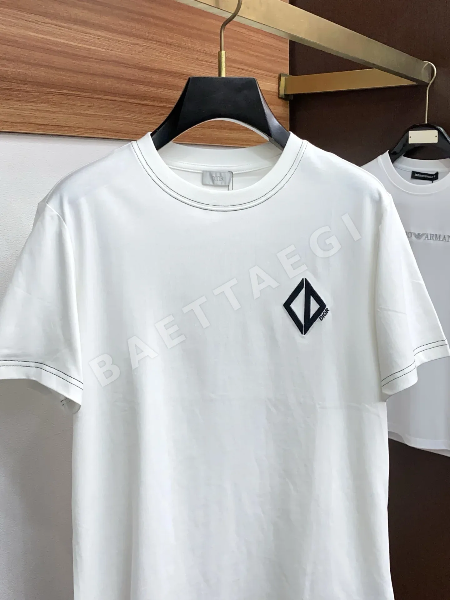 디올 코튼 크루넥 반팔 티셔츠 상세 이미지 2