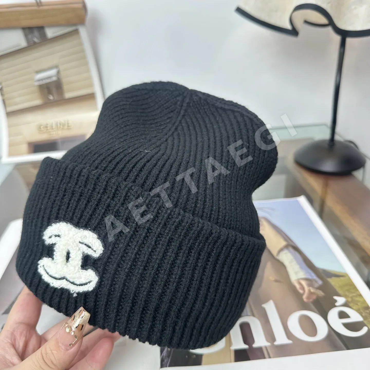 샤넬 니트 비니 모자 상세 이미지 10