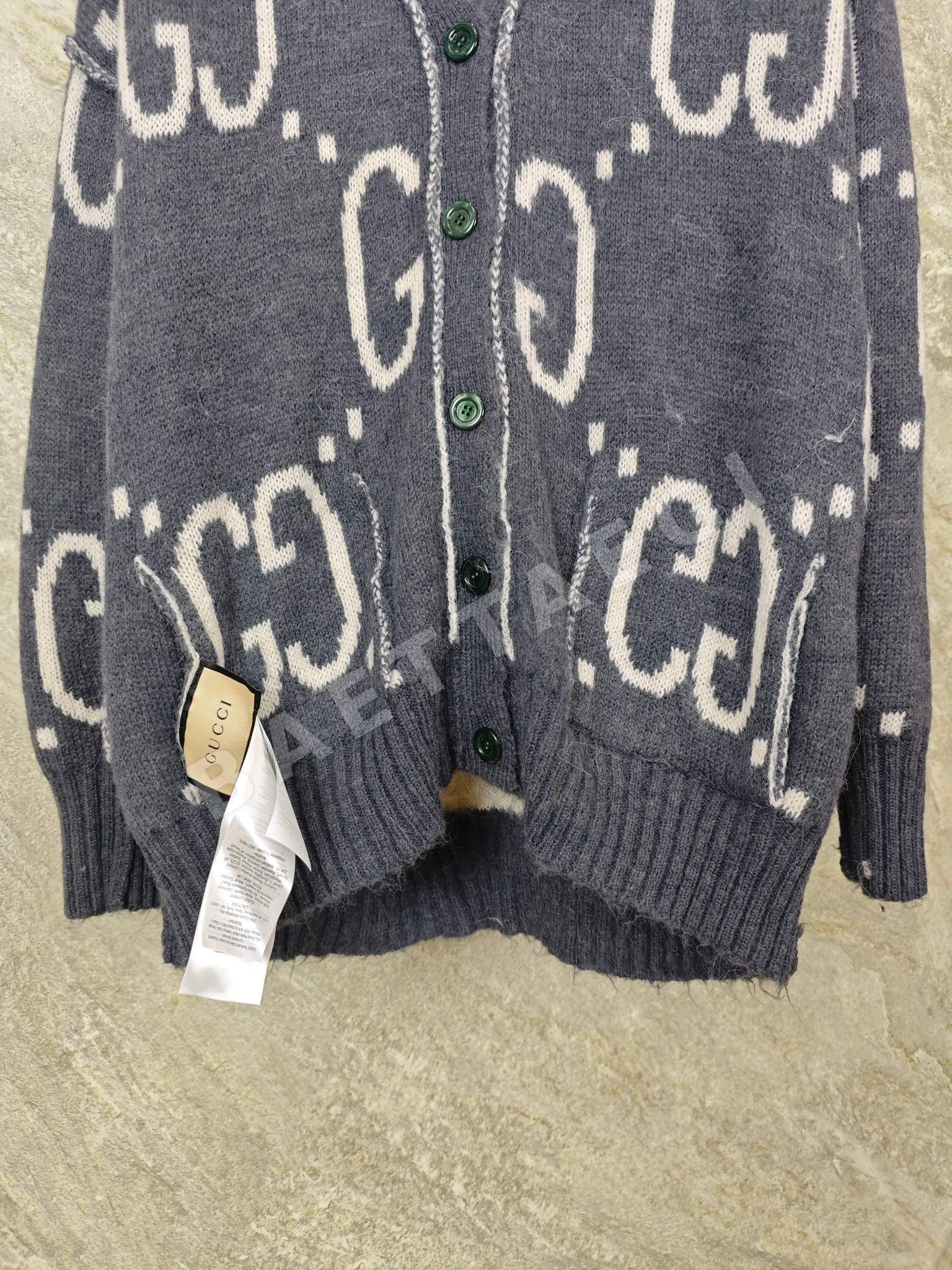 구찌 더블 G 자카드 모헤어 리버시블 가디건 상세 이미지 7