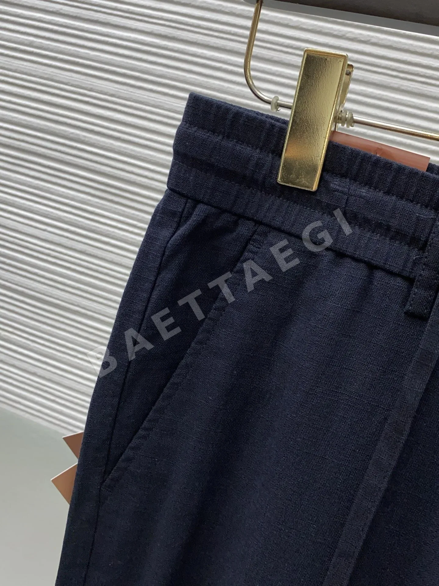 로로피아나 린넨 코튼 혼방 남성 바지 상세 이미지 5