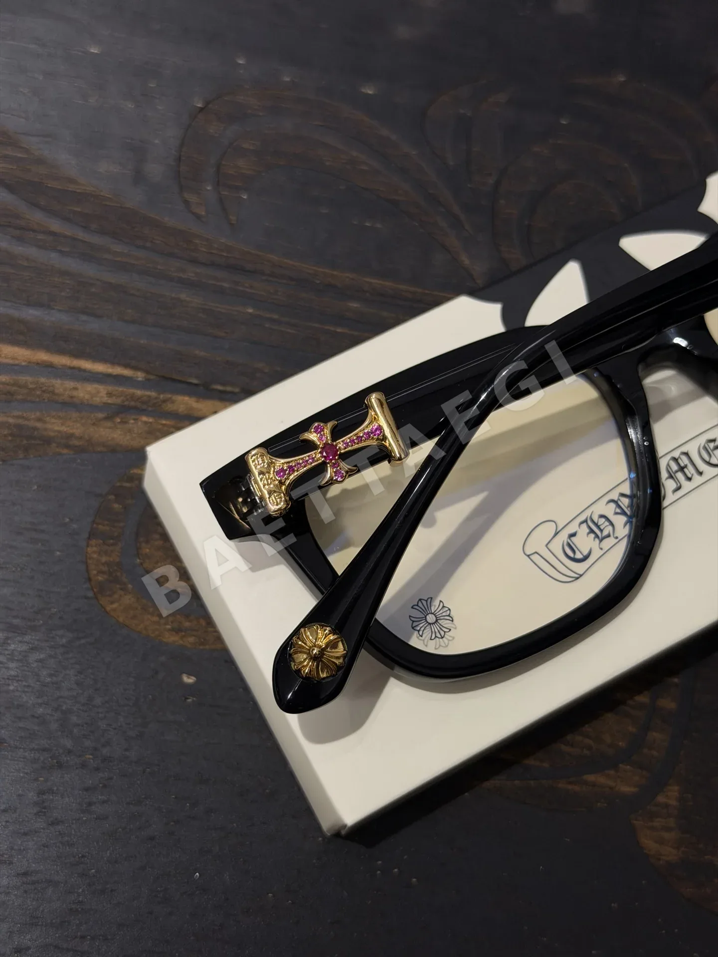 크롬하츠 COX UCKER925 실버 다이아몬드 장식 선글라스 상세 이미지 4