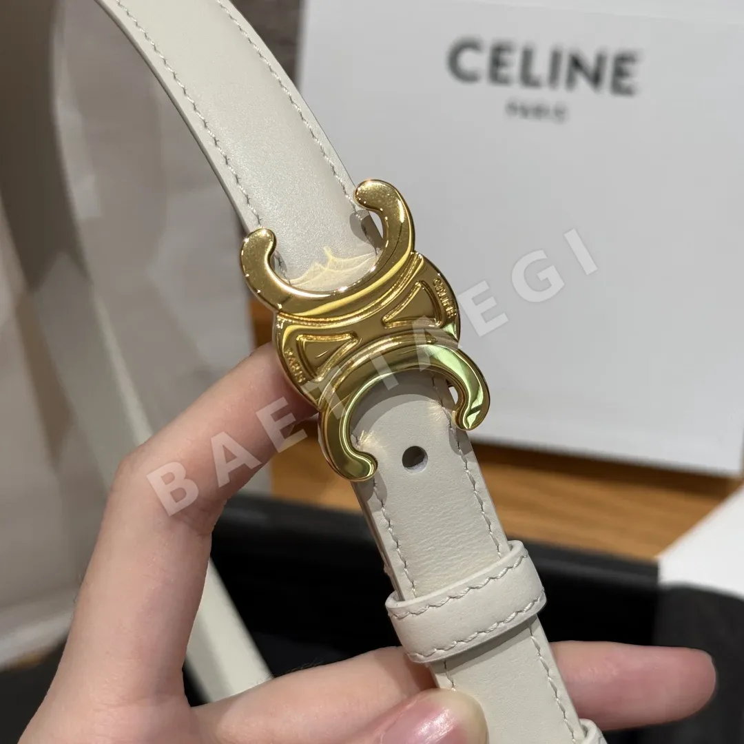 셀린느 개선문 여성용 가죽 벨트 상세 이미지 3