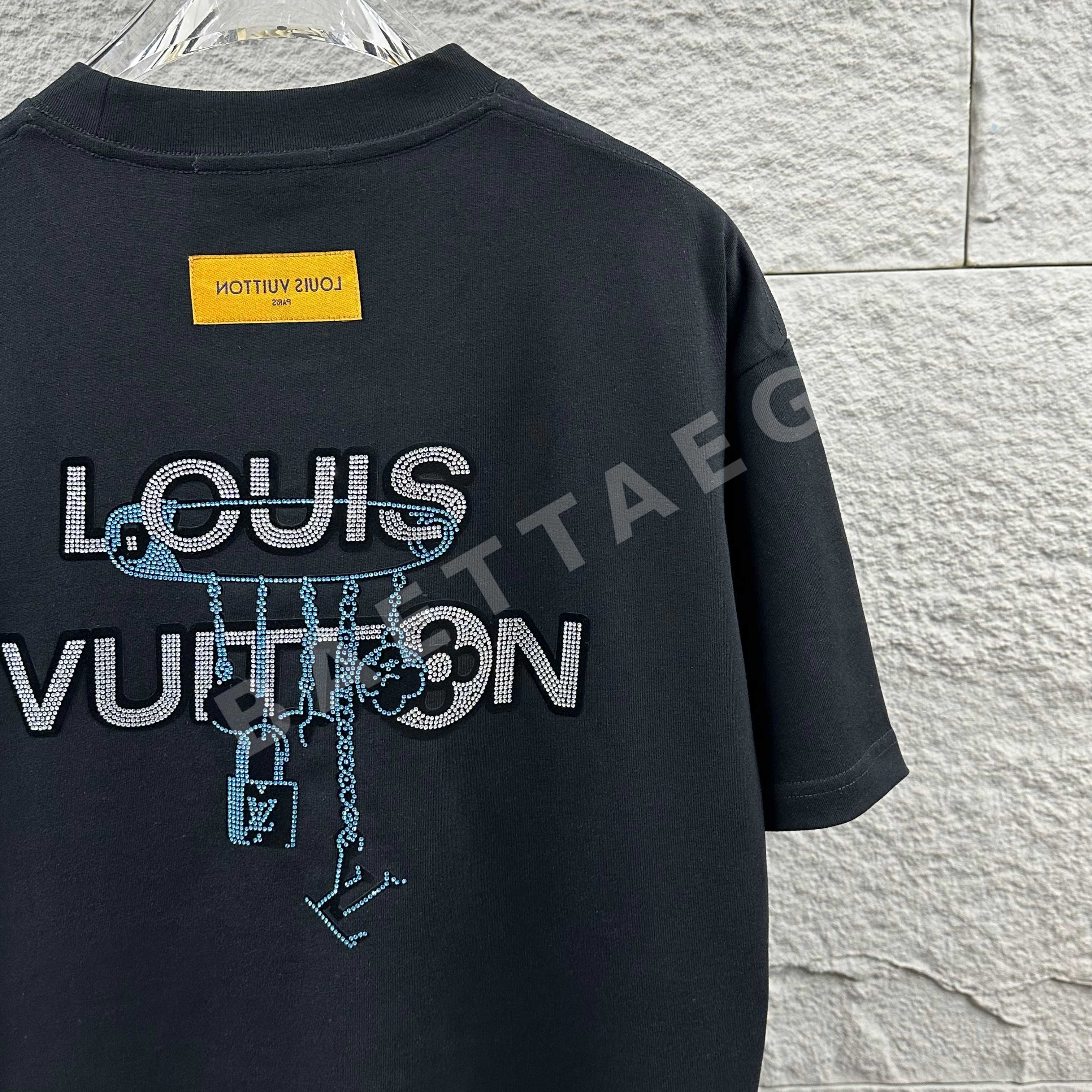 루이비통 라지 LV 레터 3D 플로킹 반팔 티셔츠 상세 이미지 7
