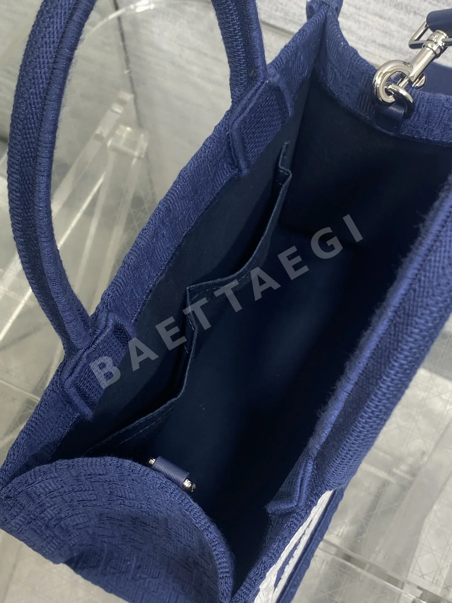 디올 오블리크 프린트 레이스 장식 북토트 가방 상세 이미지 8