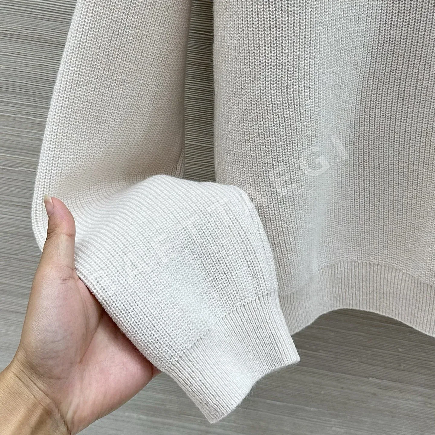 브루넬로쿠치넬리 패치워크 린넨 혼방 여성 니트 카디건 상세 이미지 6
