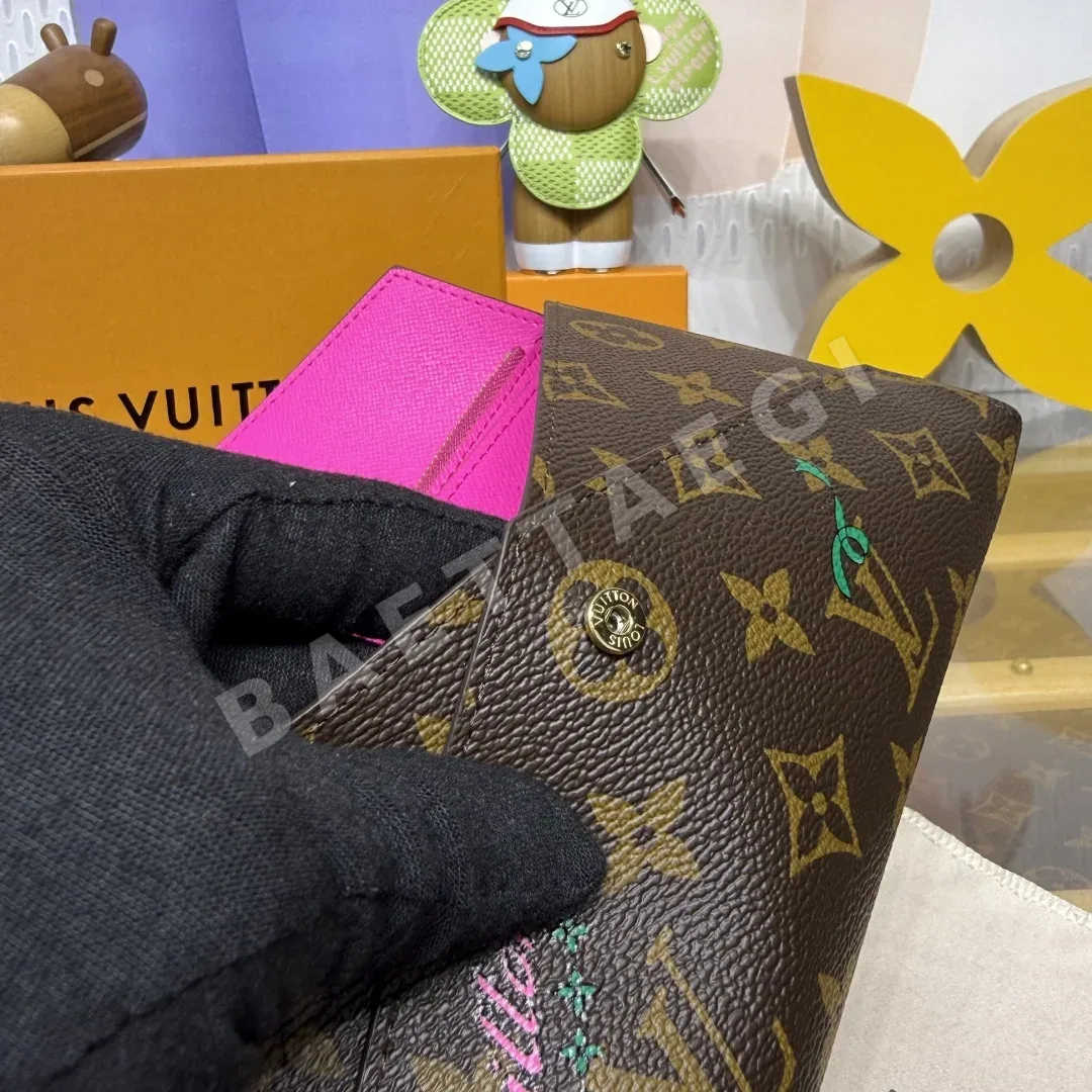 루이비통 모노그램 실크스크린 지갑 상세 이미지 5