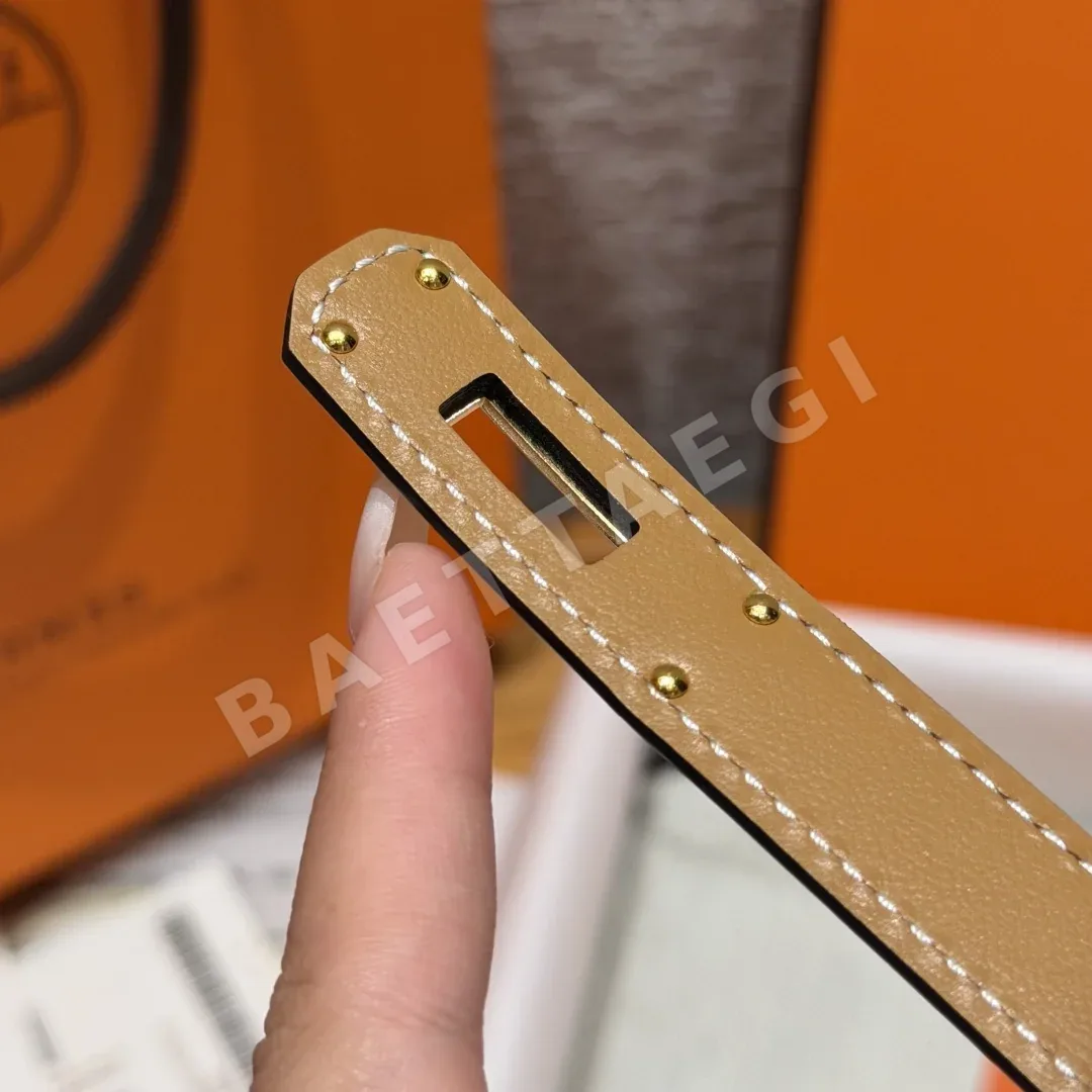 에르메스 켈리 버클 악어가죽 벨트 18mm 상세 이미지 7