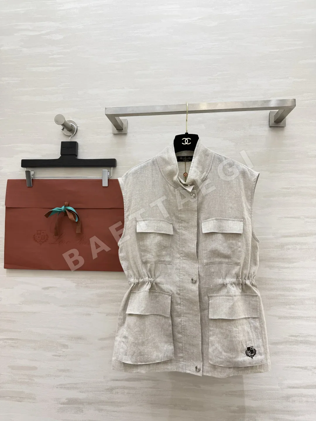 로로피아나 린넨 워크 베스트 여성 셔츠 121818