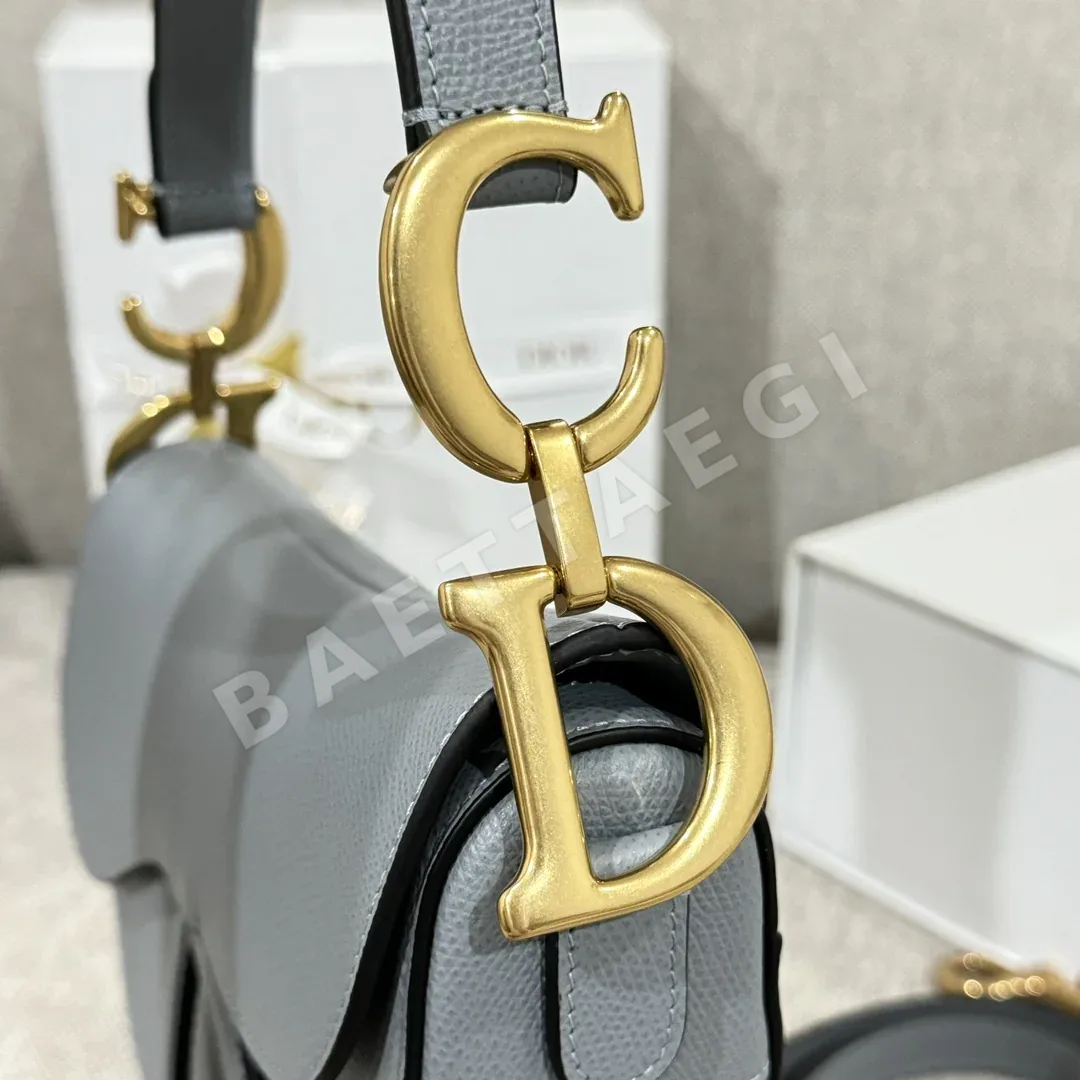 디올 대형 말굽 25 블루 가방 상세 이미지 3