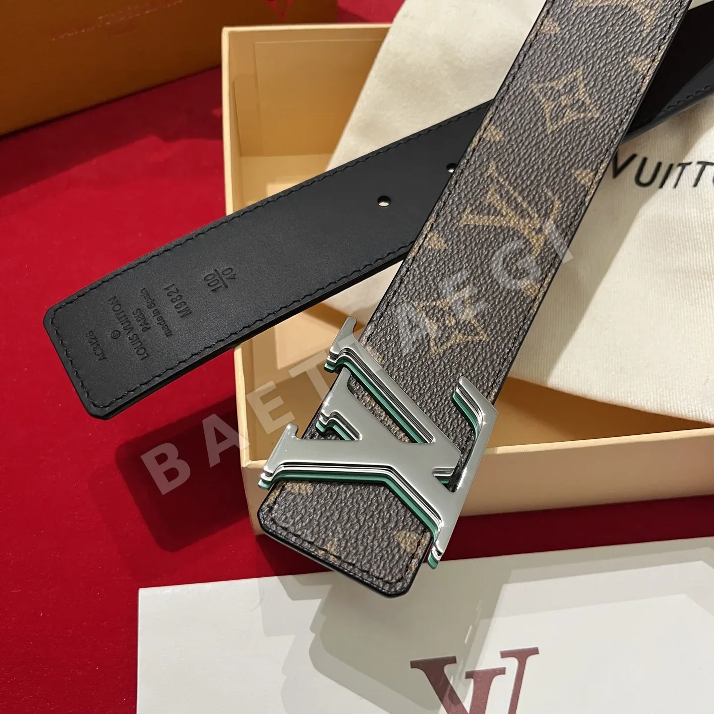 루이비통 LV 옵틱 버클 캔버스 벨트 상세 이미지 2