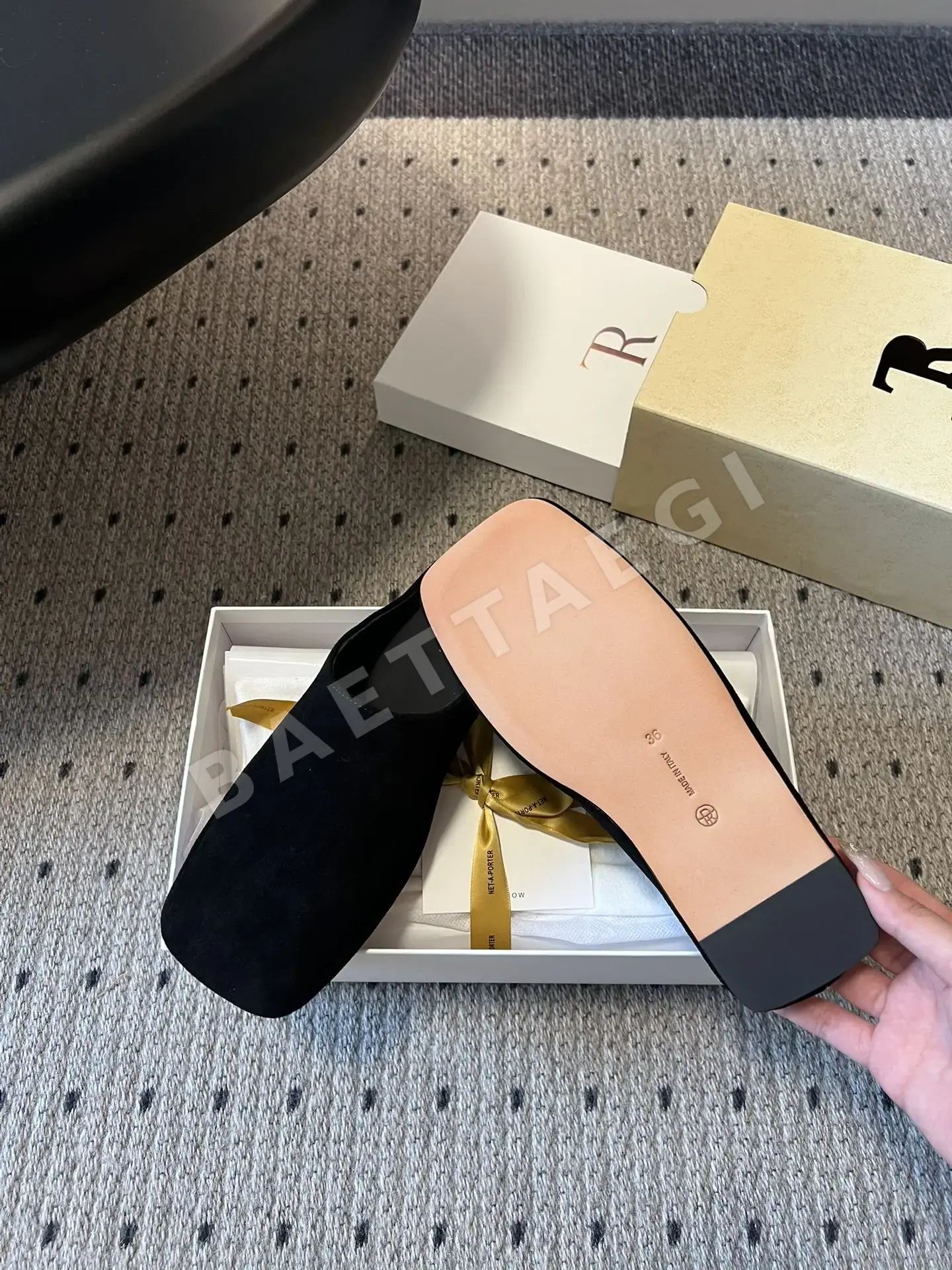 더로우 스퀘어토 뮬 슬리퍼 상세 이미지 3