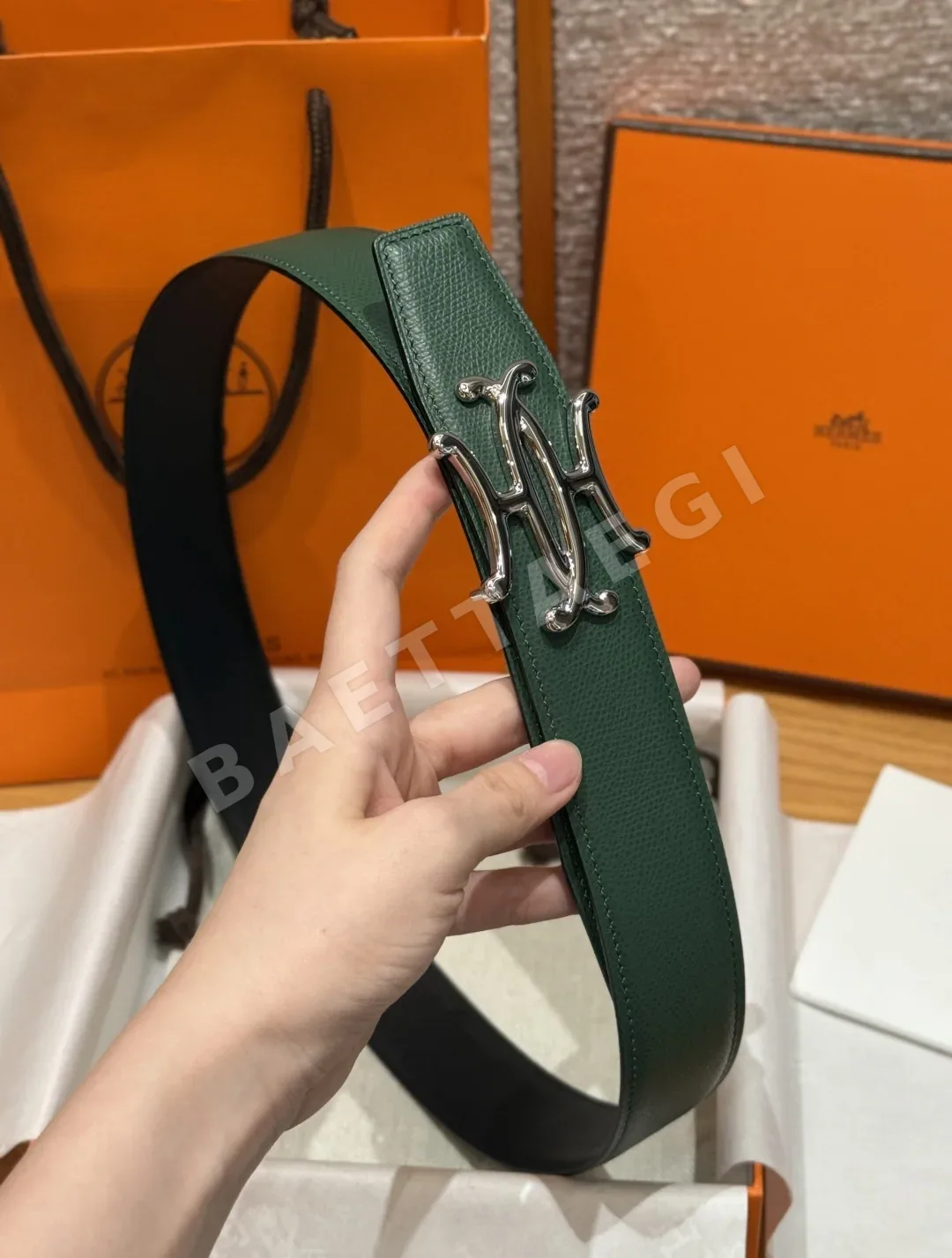 에르메스 패밀리 리버시블 남성 벨트 상세 이미지 4