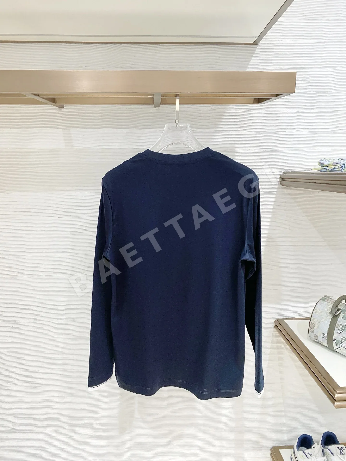 에르메스 마르세라이즈드 코튼 긴팔 티셔츠 남성 상세 이미지 8