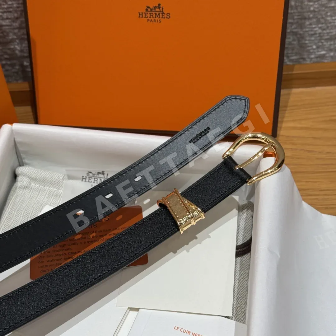 에르메스 에쿠이에르 24 스위프트 가죽 벨트 상세 이미지 5