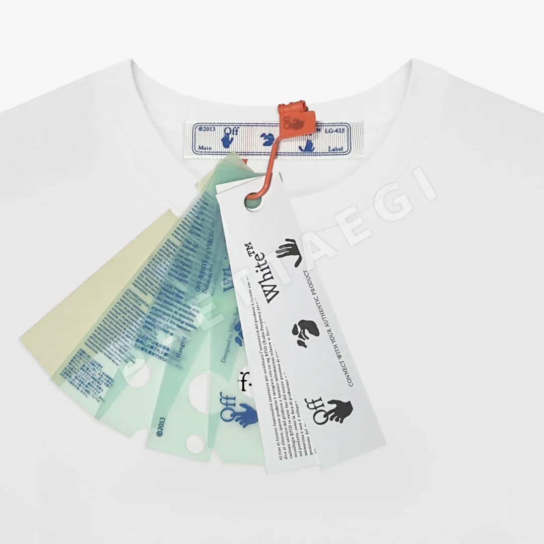 오프화이트 남성 반팔 티셔츠 상세 이미지 4