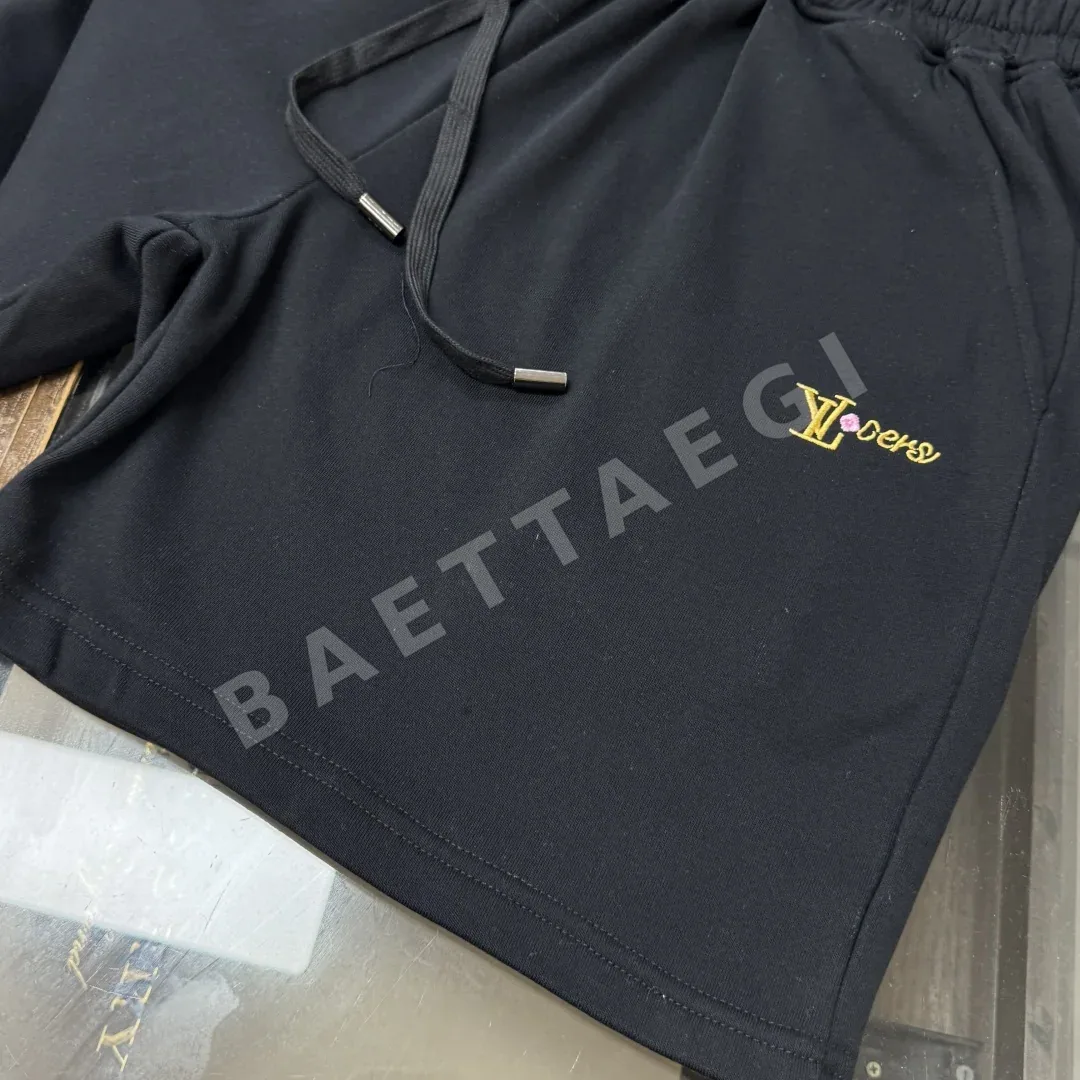 루이비통 크루넥 반팔 반바지 남성용 상세 이미지 6