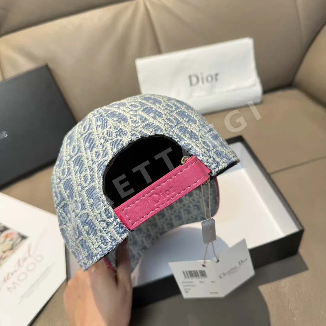 디올 모노그램 캔버스 베이스볼 모자 상세 이미지 7