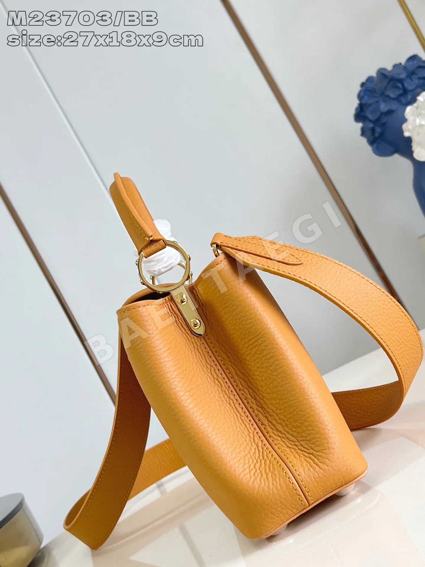 루이비통 M23703 카푸신 핸드백 스몰 상세 이미지 3