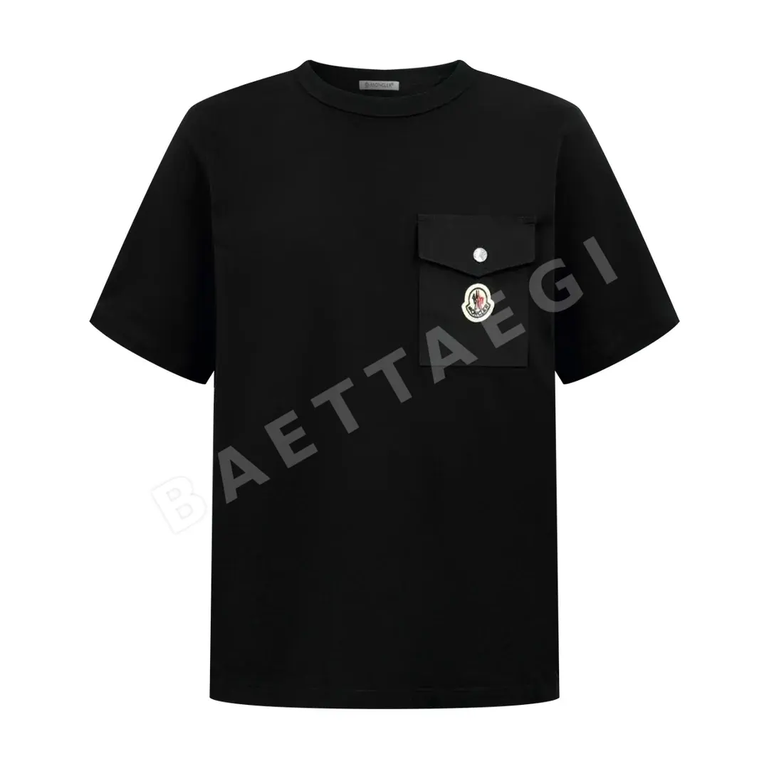 몽클레르 로고 포켓 남성 반팔 티셔츠 48492