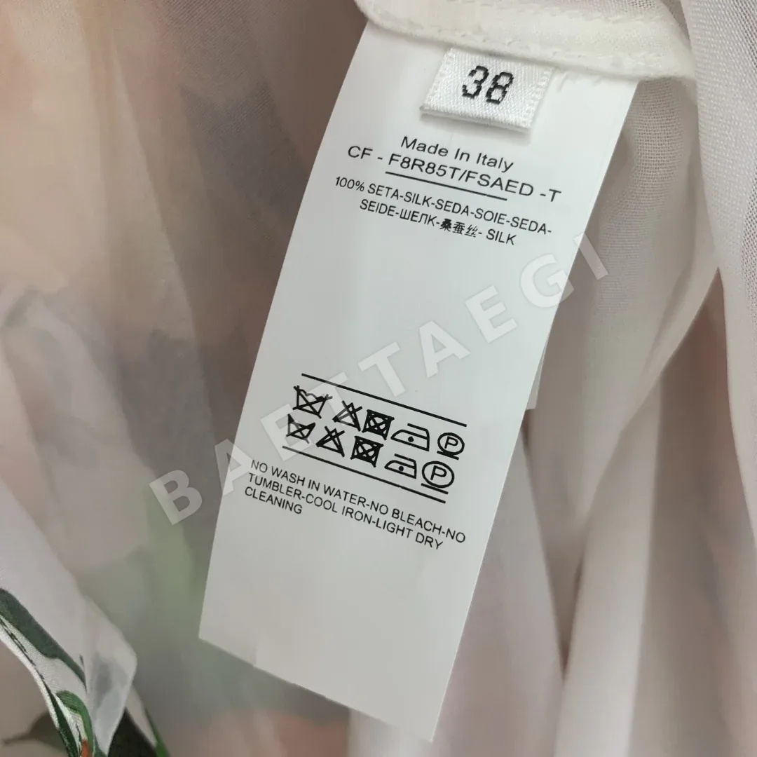 돌체앤가바나 실크 프린트 롱 스커트 상세 이미지 8