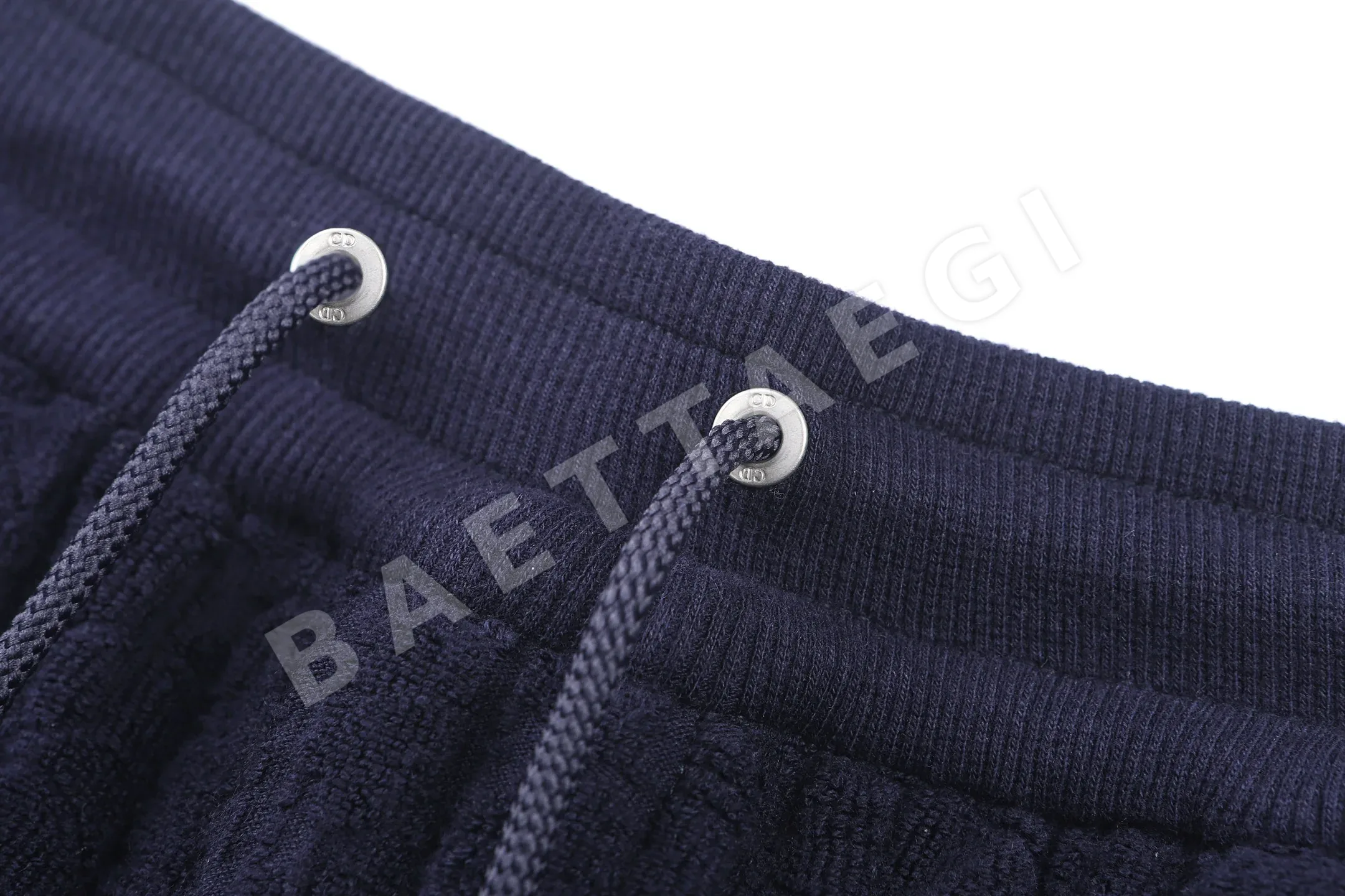 디올 코튼 테리 자카드 로고 반바지 상세 이미지 6