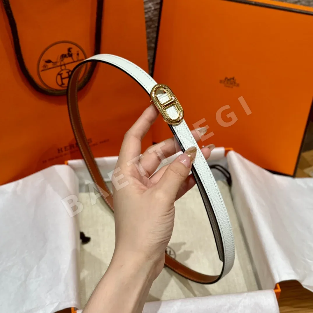에르메스 H 로고 금속 벨트 1.3 cm 양면 사용 가능 상세 이미지 4