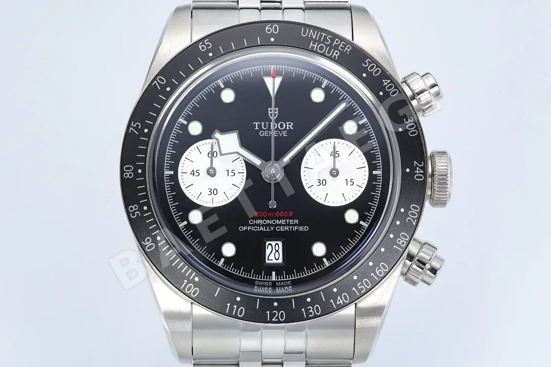 튜더 블랙베이 크로노그래프 타키미터 베젤 ZF 공장 남성 시계 레플리카 45591 Tudor 상세 이미지 2