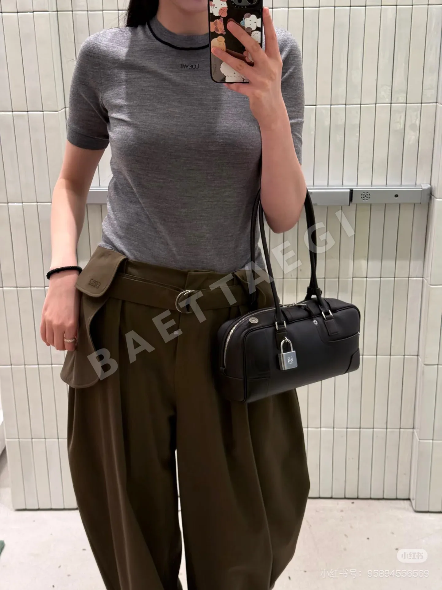 로에베 뉴스타일 수트 팬츠 여성 바지 상세 이미지 3